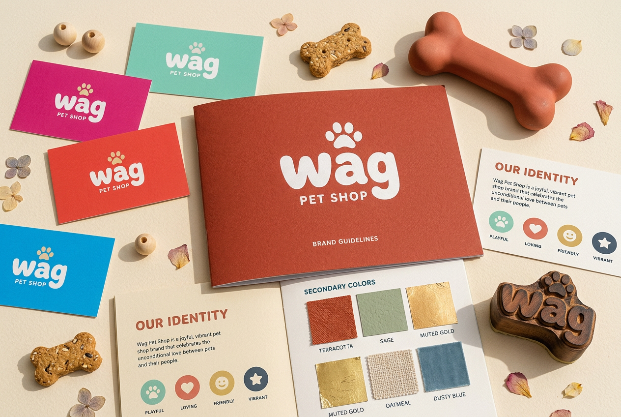 Vet & Groomer — Brand Identity Kit preview