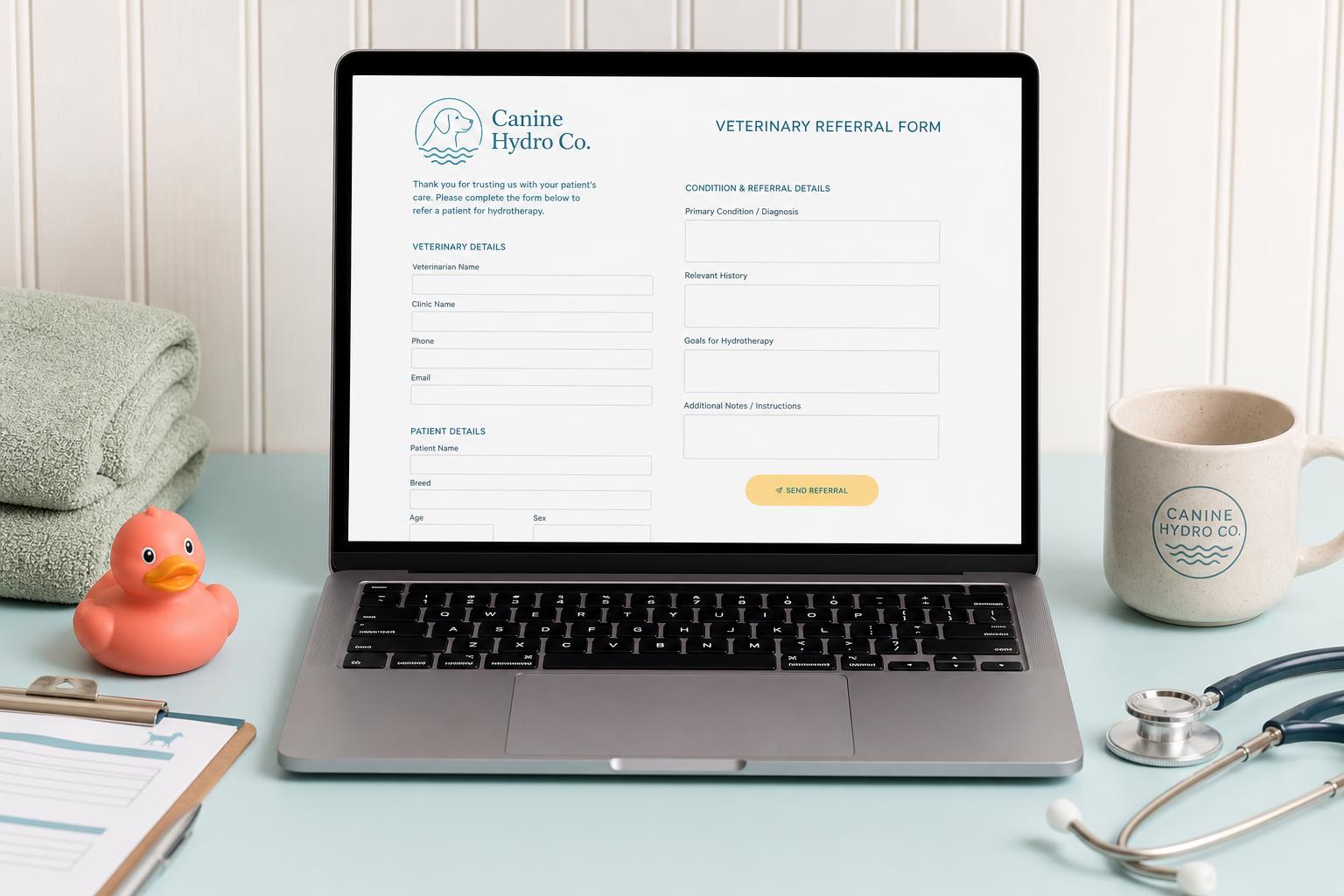 Vet referral portal